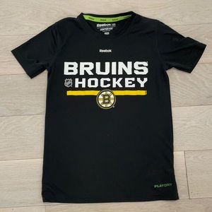 Reebok Bruins Hockey playdry tee.  Size Small. Excellent condition!